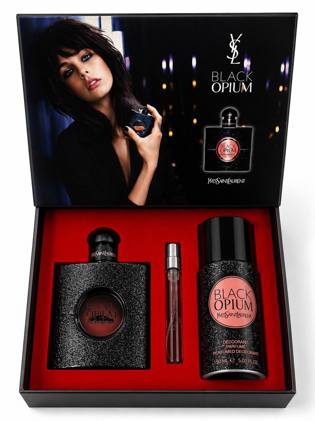 Yves Saint Laurent Black Opium Gift Set – Eau de Parfum 3 Pieces