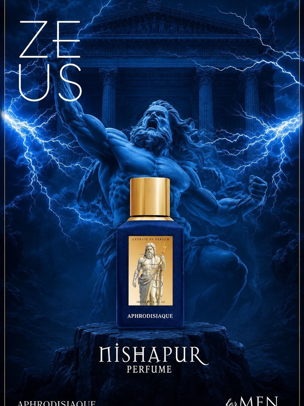 Nishapur Perfume Zeus Aphrodisiaque Extrait de Parfum 100ml For Men